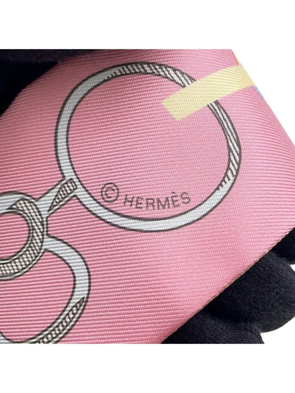 Hermes Scarf Re Boucles Silk